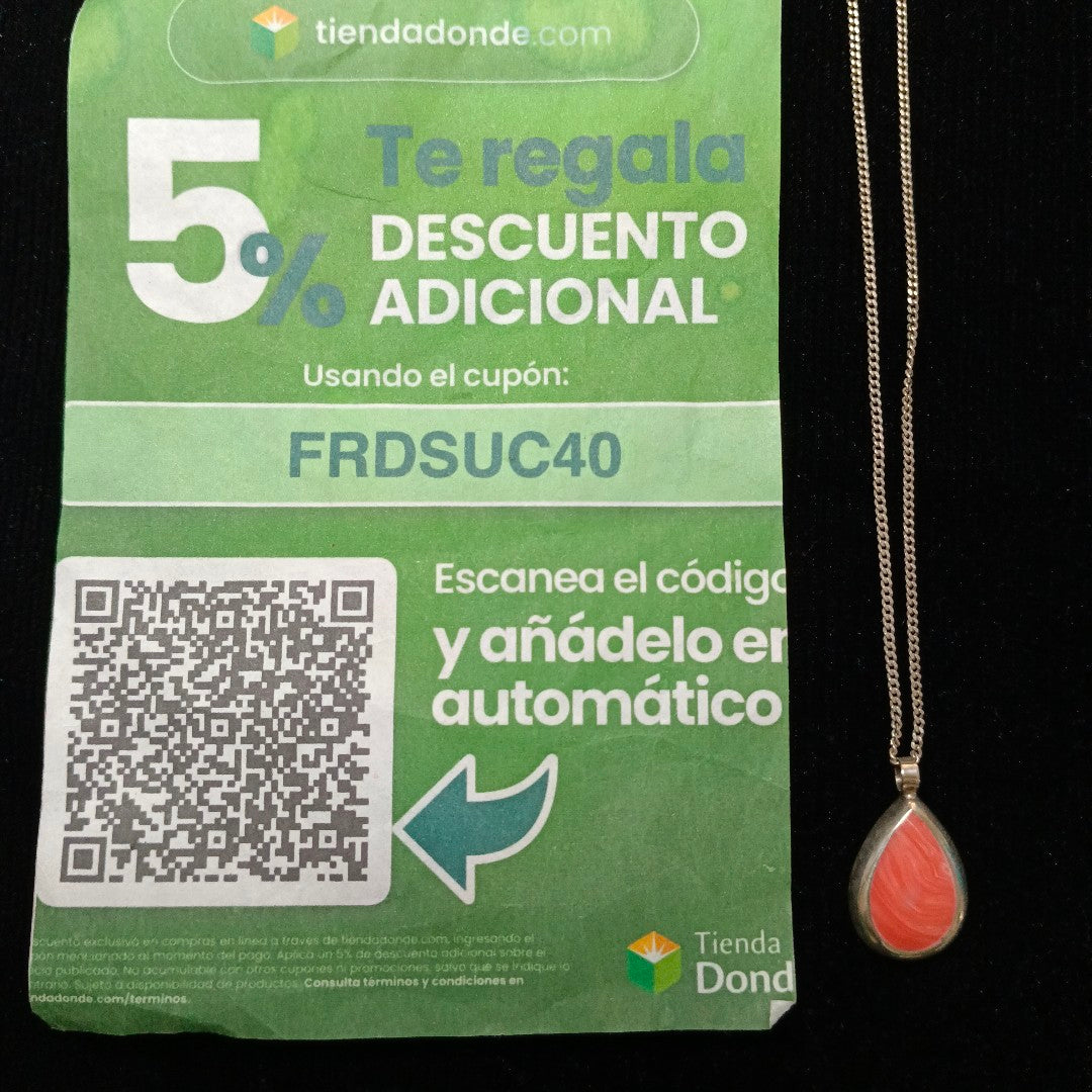 CADENA, DIJE PLATA 6.5 GRMS (SEMINUEVO)