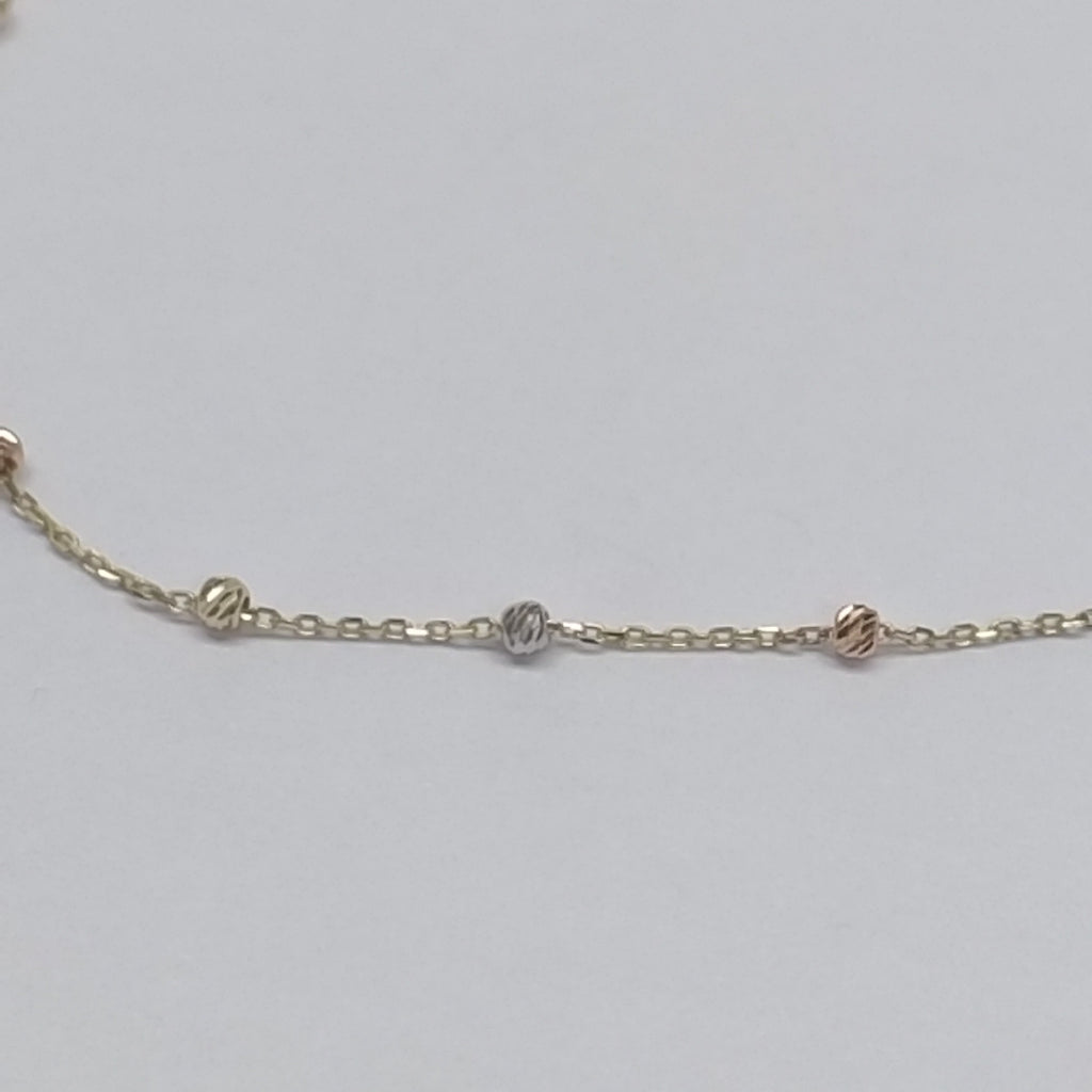 PULSERA ORO COMBINADO 14 K 0.8 GRMS (SEMINUEVO)