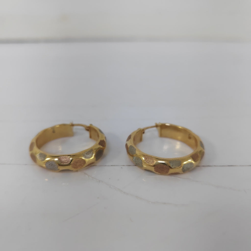 ARRACADAS PAR ORO 14 K 4.4 GRMS (SEMINUEVO)