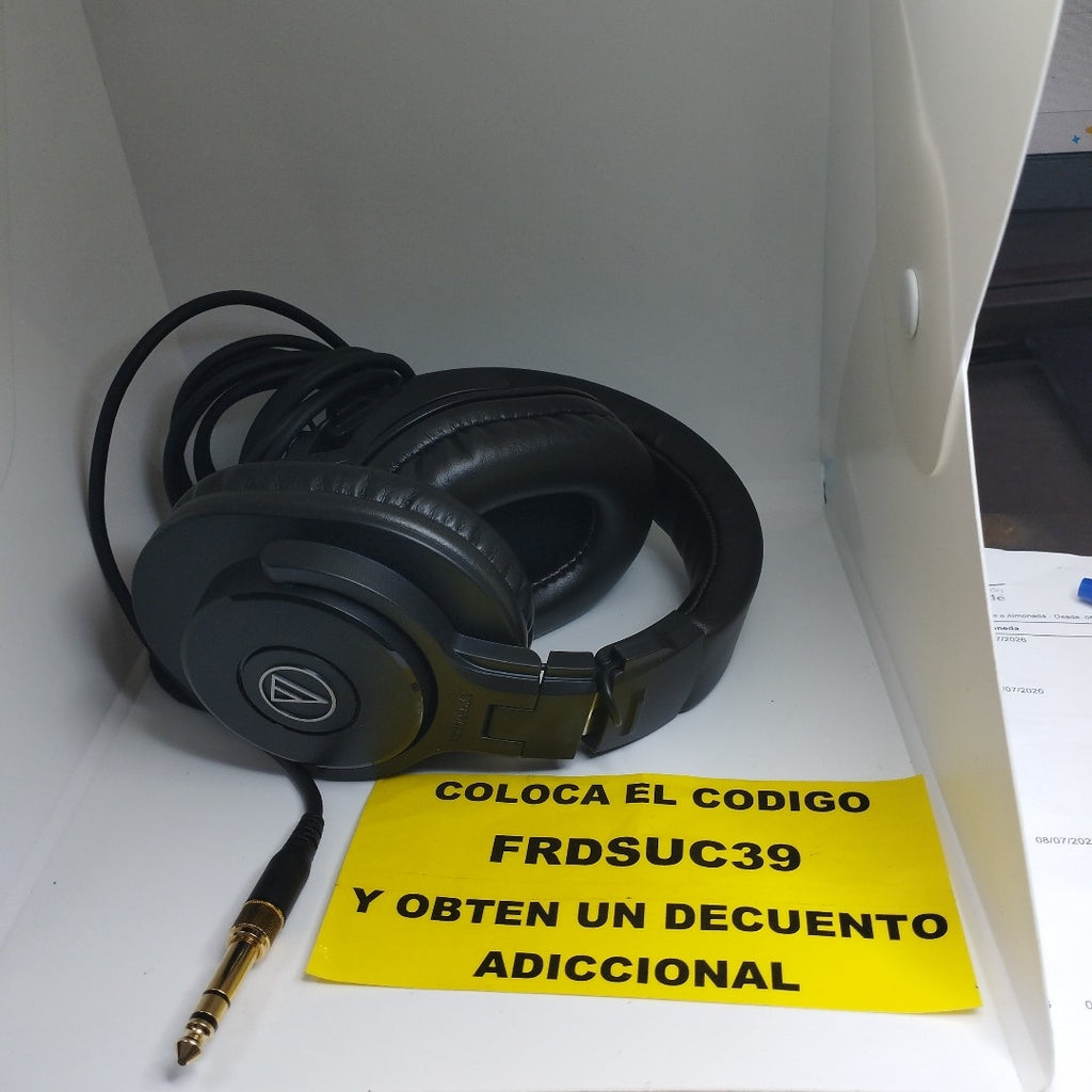 AUDIFONOS AUDIO-TECHNICA ATH-M30X ALAMBRICO OVER EAR (SEMINUEVO)