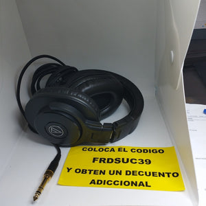 AUDIFONOS AUDIO-TECHNICA ATH-M30X ALAMBRICO OVER EAR (SEMINUEVO)