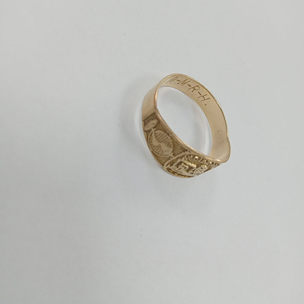 ANILLO DE GRADUACIÓN ORO 8 K 1.5 GRMS (SEMINUEVO)