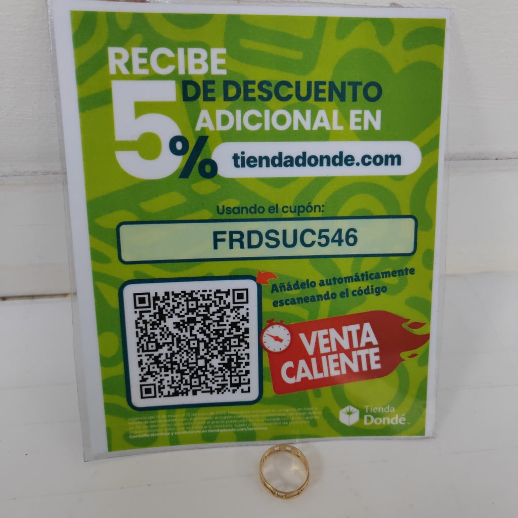 ANILLITO ORO 14 K 2.2 GRMS (SEMINUEVO)
