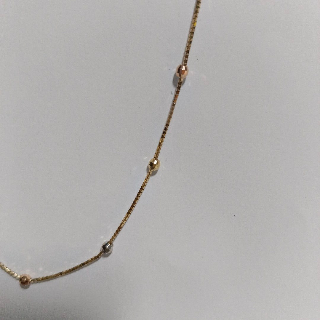 GARGANTILLA ORO, ORO COMBINADO 10 K 1 GRMS (SEMINUEVO)