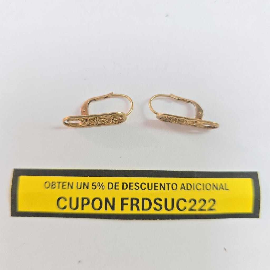 ARETES PAR ORO 10 K 1.6 GRMS (SEMINUEVO)