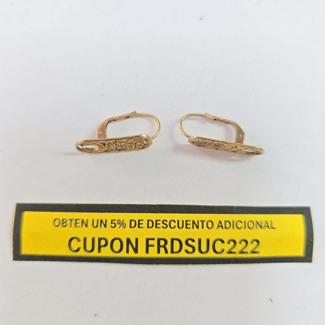 ARETES PAR ORO 10 K 1.6 GRMS (SEMINUEVO)