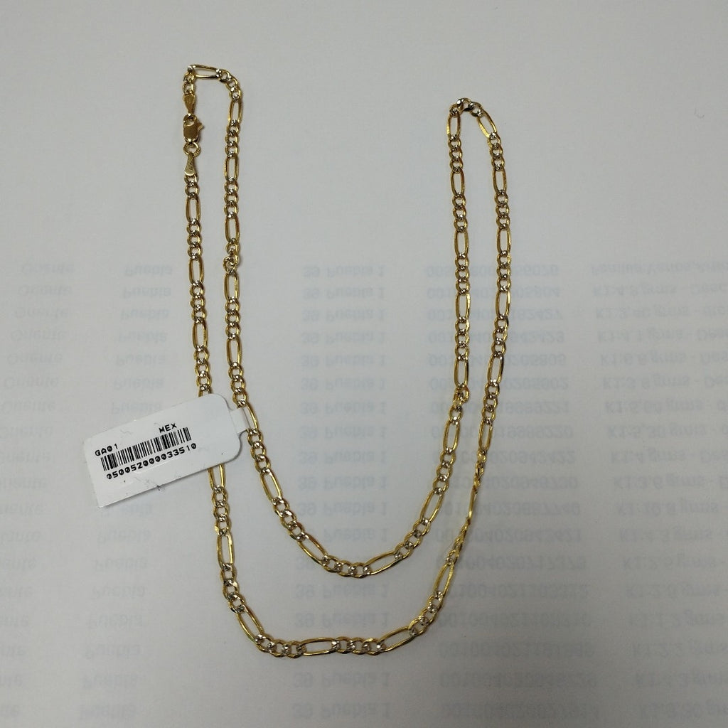 CADENAS 3X1 DIAMANTADA ORO 14K 55 CM 8.6 GR (NUEVO)