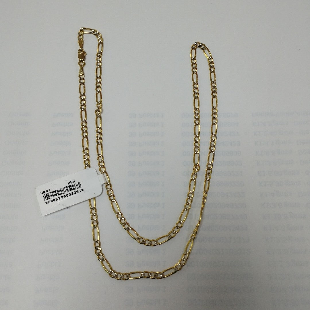 CADENAS 3X1 DIAMANTADA ORO 14K 55 CM 8.6 GR (NUEVO)
