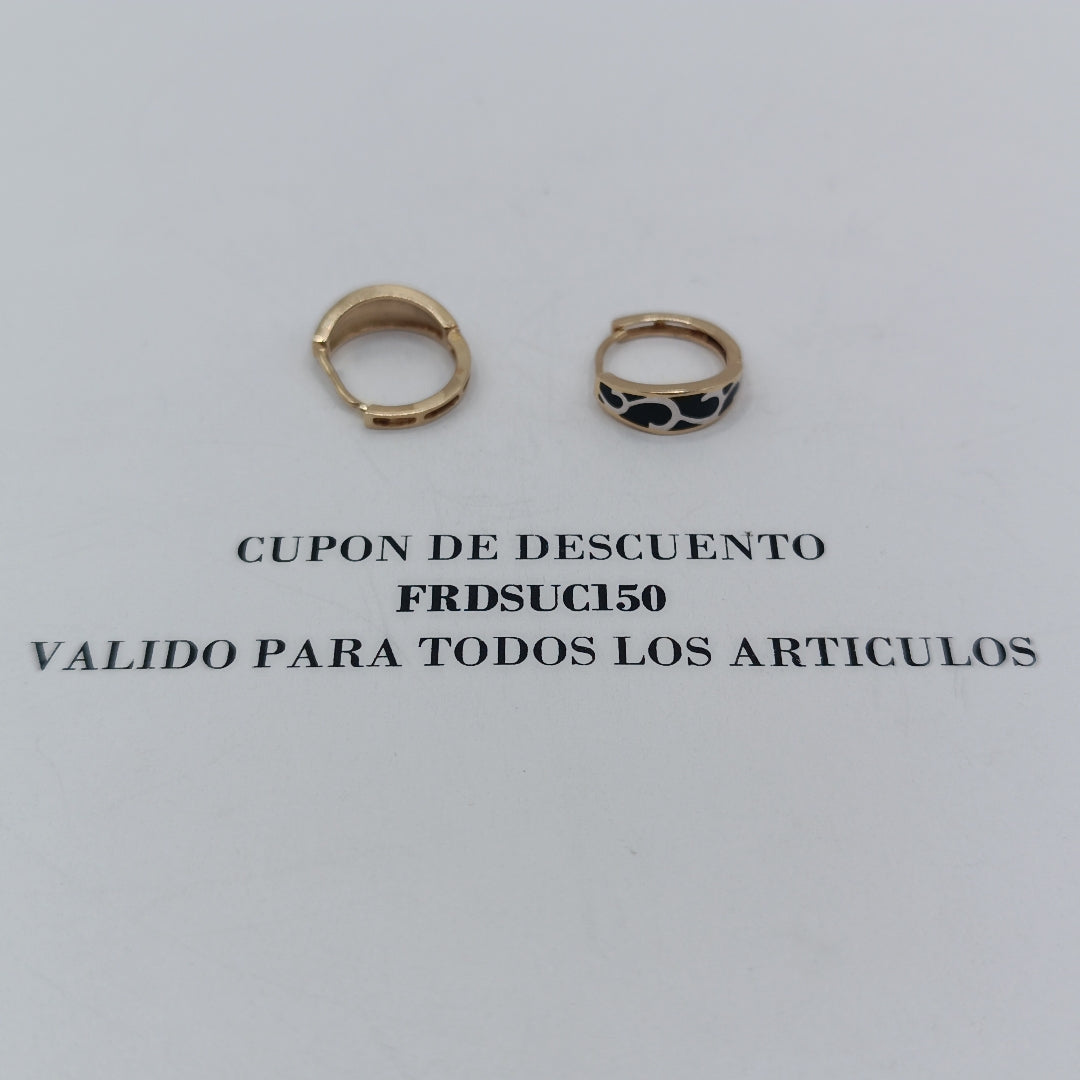 ARETES PAR ORO 14 K 2,30 GRMS (SEMINUEVO)