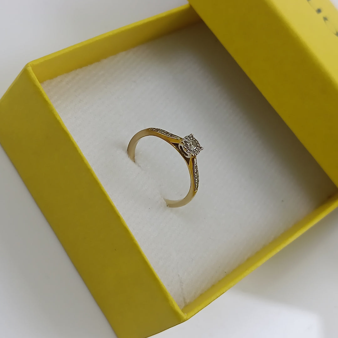 SOLITARIO ORO 14 K 1,80 GRMS (SEMINUEVO)