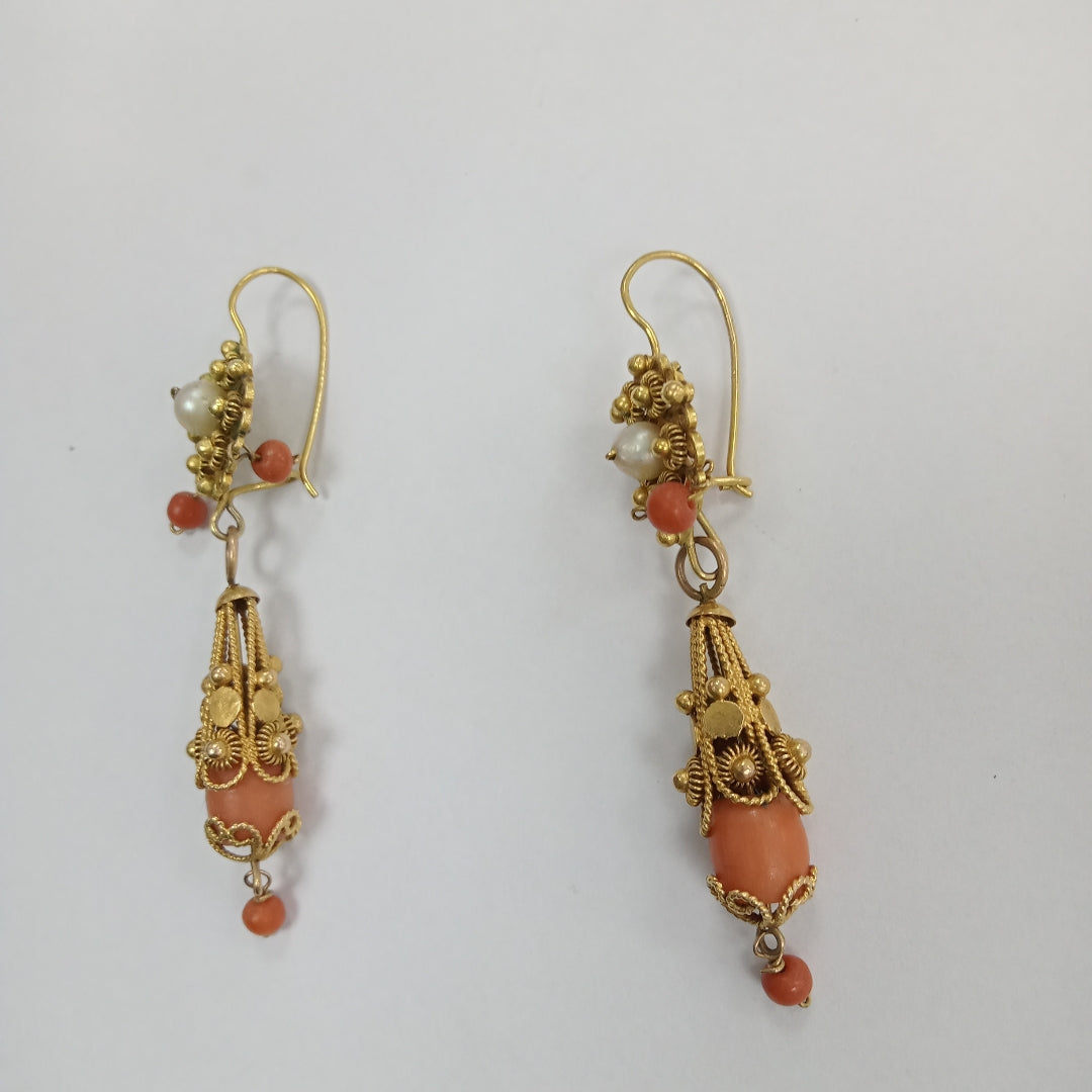 ARETES PAR ORO 10 K 8,00 GRMS (SEMINUEVO)