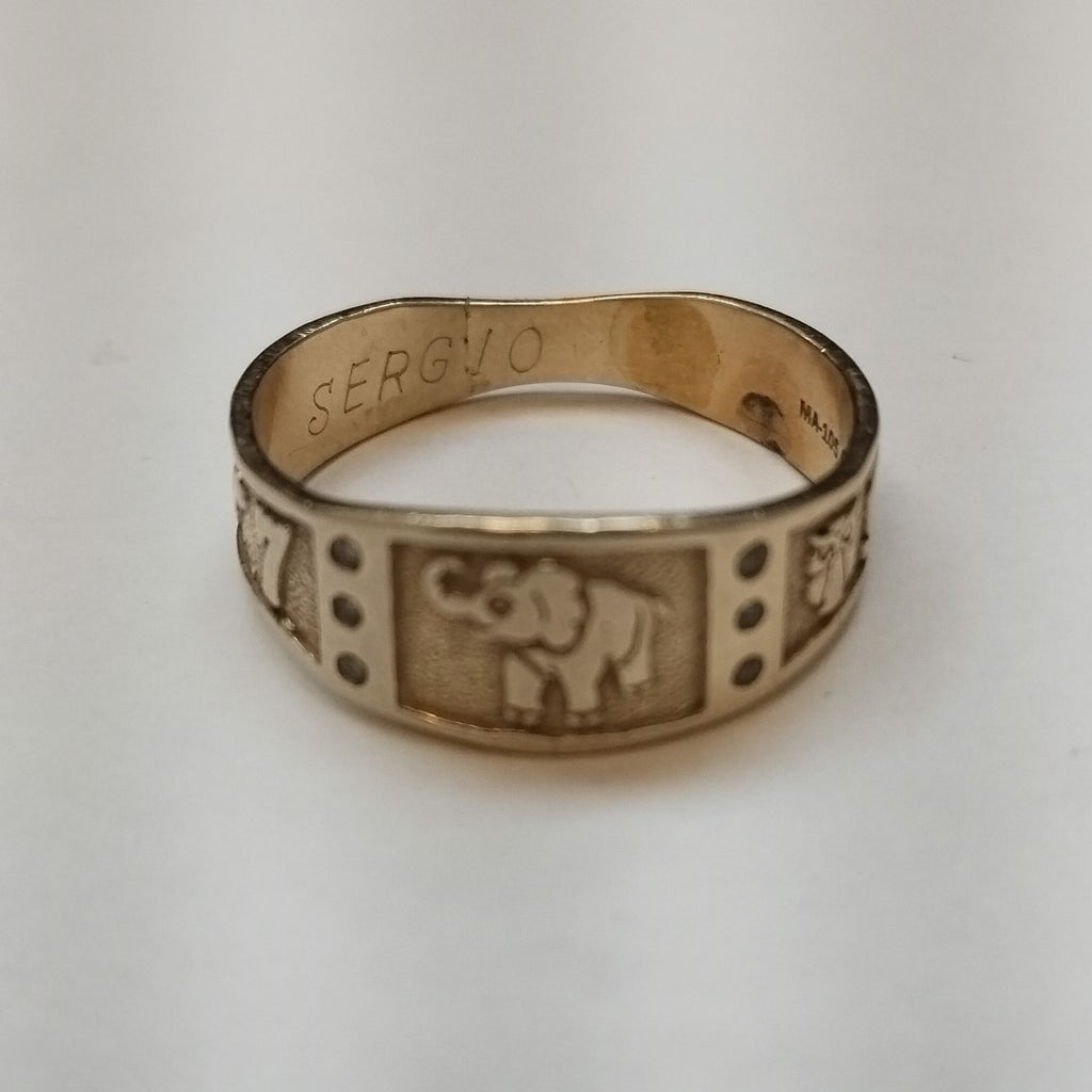 ARGOLLA DE LA SUERTE ORO 14 K 3.7 GRMS (SEMINUEVO)