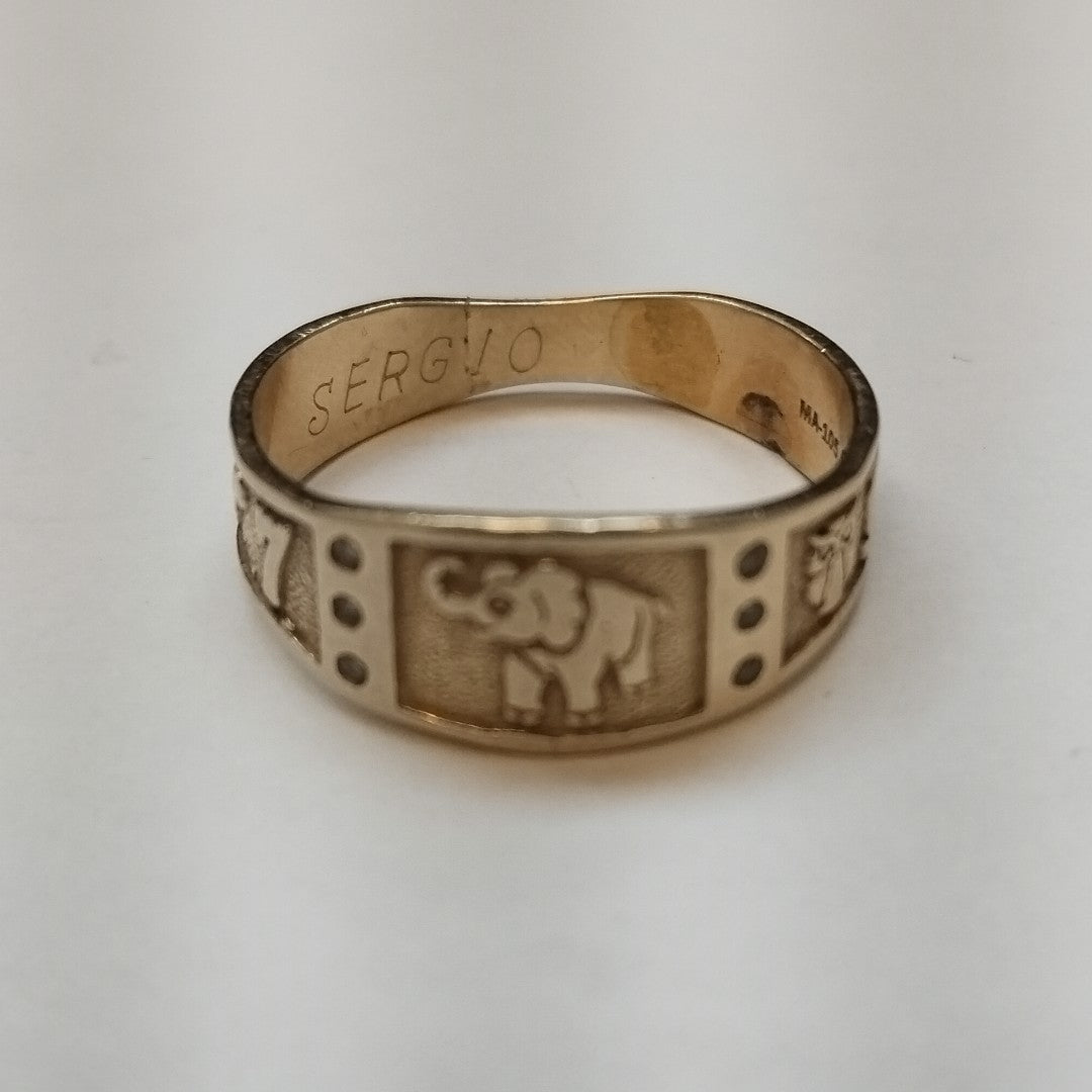 ARGOLLA DE LA SUERTE ORO 14 K 3.7 GRMS (SEMINUEVO)