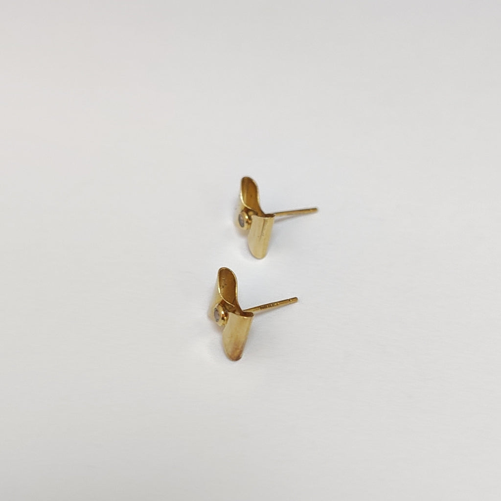 BROQUELES PAR ORO 14 K 1,40 GRMS (SEMINUEVO)