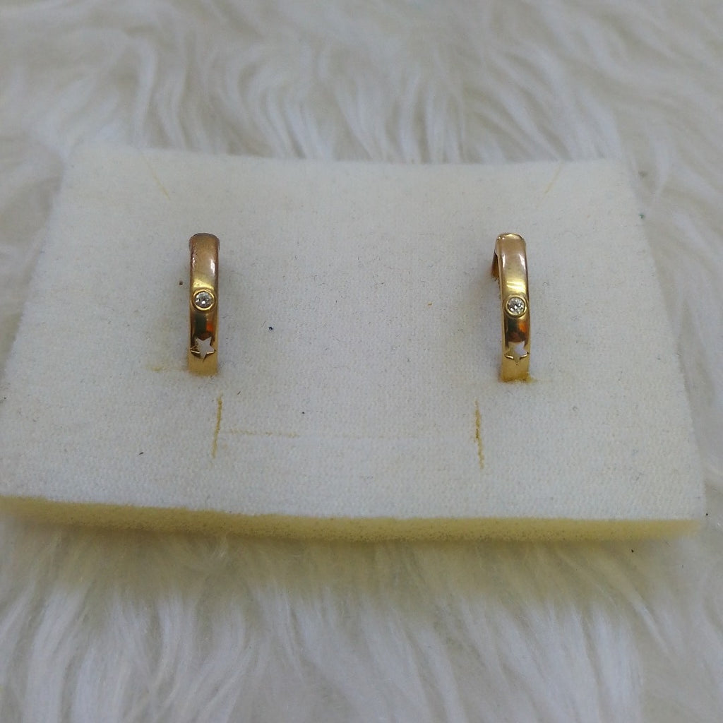 ARRACADAS PAR ORO 10 K 1,80 GRMS (SEMINUEVO)
