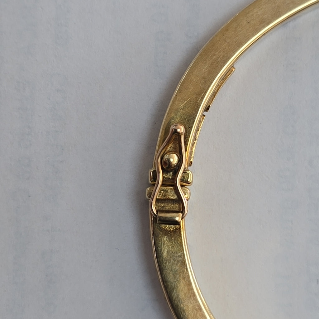 PULSERA RIGIDA ORO 10 K 6,60 GRMS (SEMINUEVO)