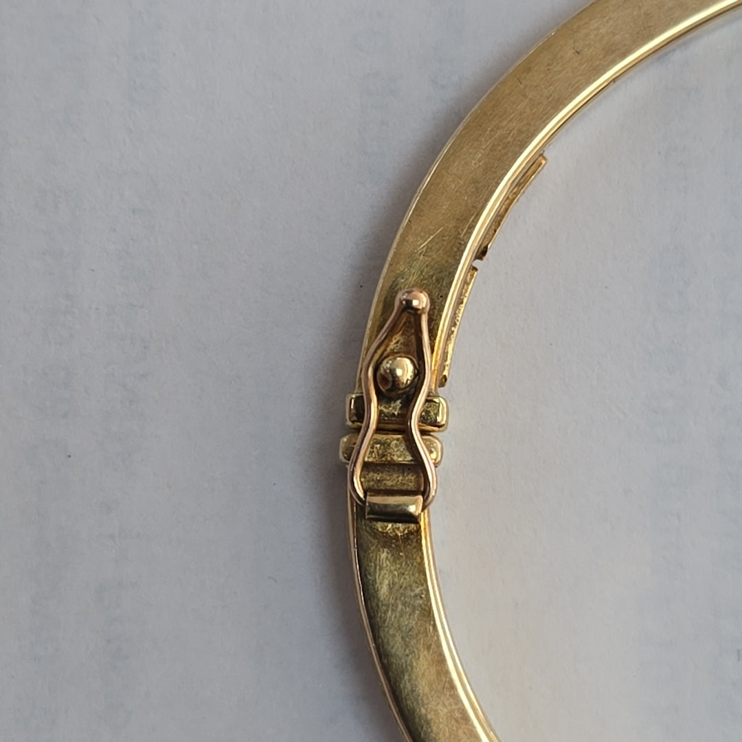 PULSERA RIGIDA ORO 10 K 6,60 GRMS (SEMINUEVO)