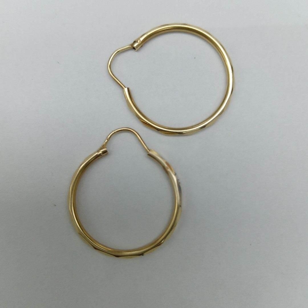 ARRACADAS PAR ORO 14 K 1.5 GRMS (SEMINUEVO)
