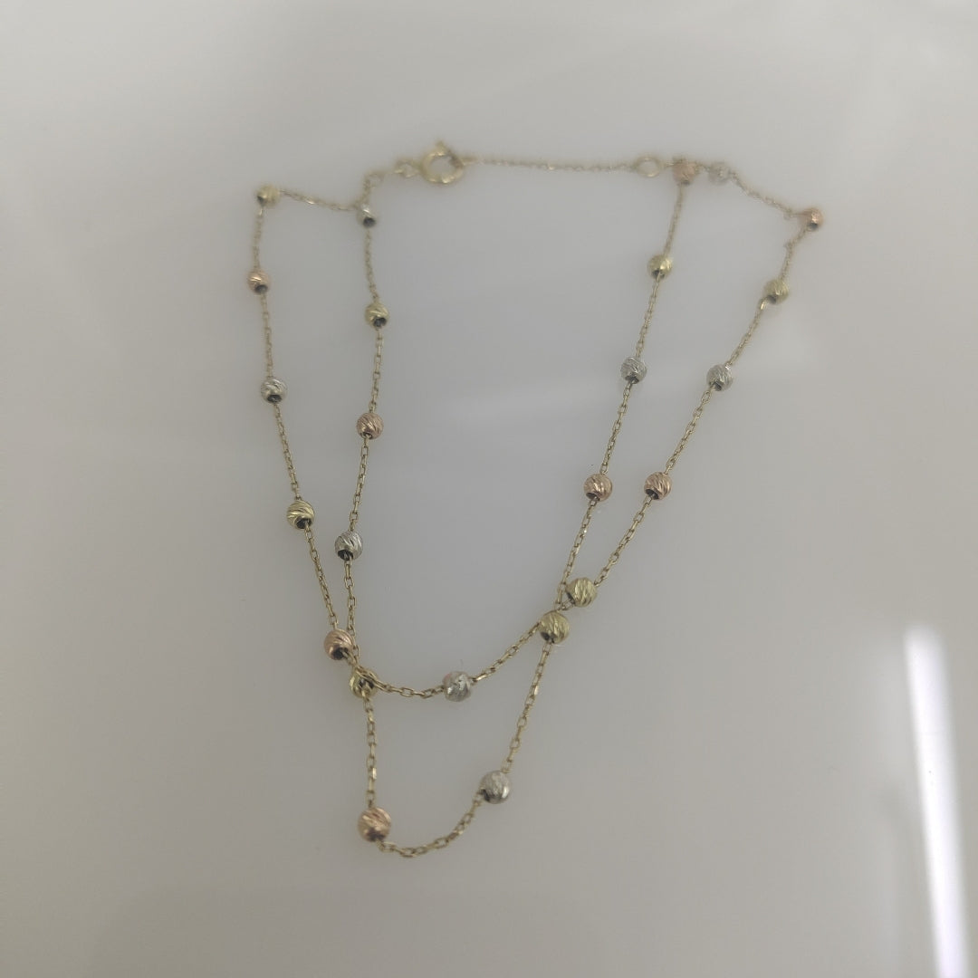 PULSERA ORO, ORO COMBINADO 14 K 1.8 GRMS (SEMINUEVO)