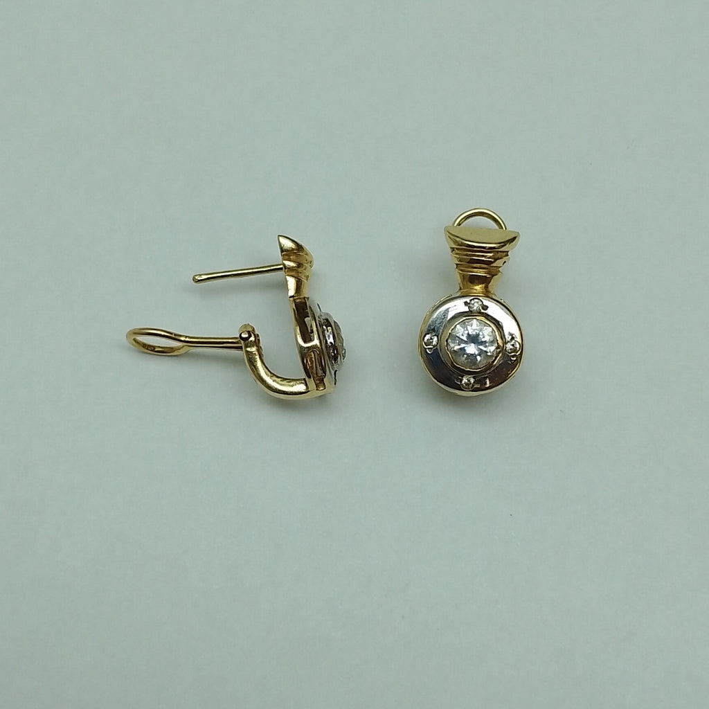 ARETES PAR ORO 14 K 3.9 GRMS (SEMINUEVO)