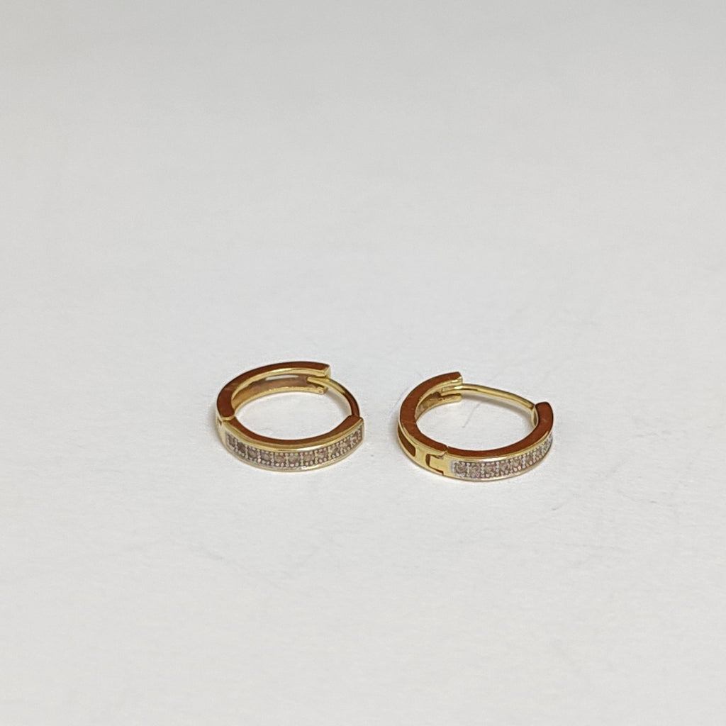 ARRACADAS PAR ORO 14 K 1.6 GRMS (SEMINUEVO)
