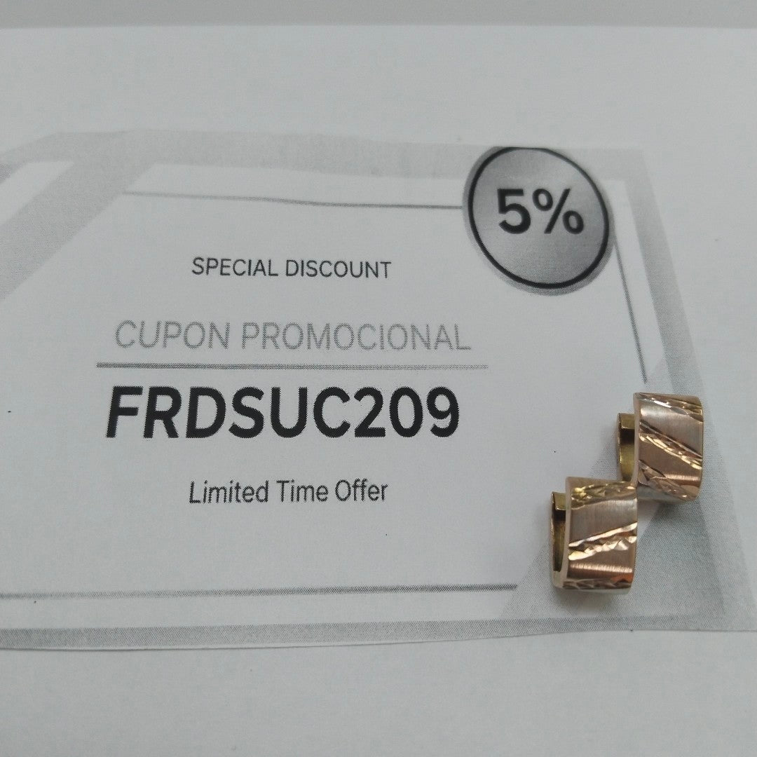 ARRACADAS PAR ORO 10 K 3,00 GRMS (SEMINUEVO)