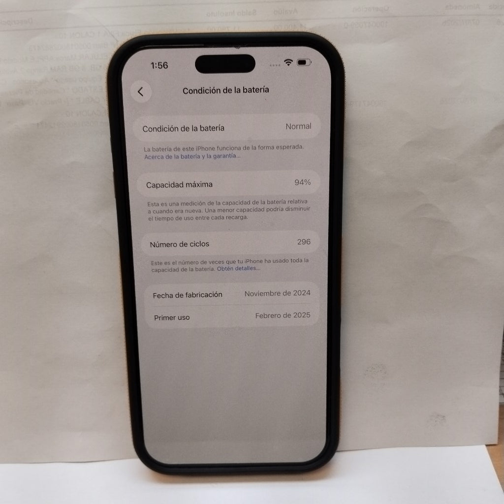 CELULAR APPLE IPHONE 16 PRO MAX A3295 (2024) 256 GB 8 GB RAM (SEMINUEVO)