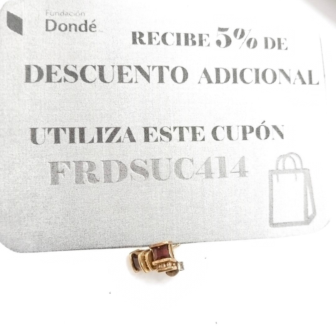 ARETES PAR ORO 10 K 1,50 GRMS (SEMINUEVO)