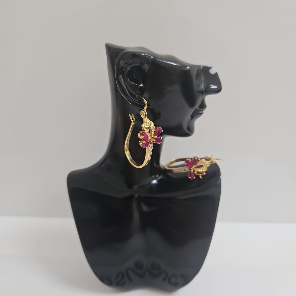 ARRACADAS PAR ORO 14 K 4,70 GRMS (SEMINUEVO)