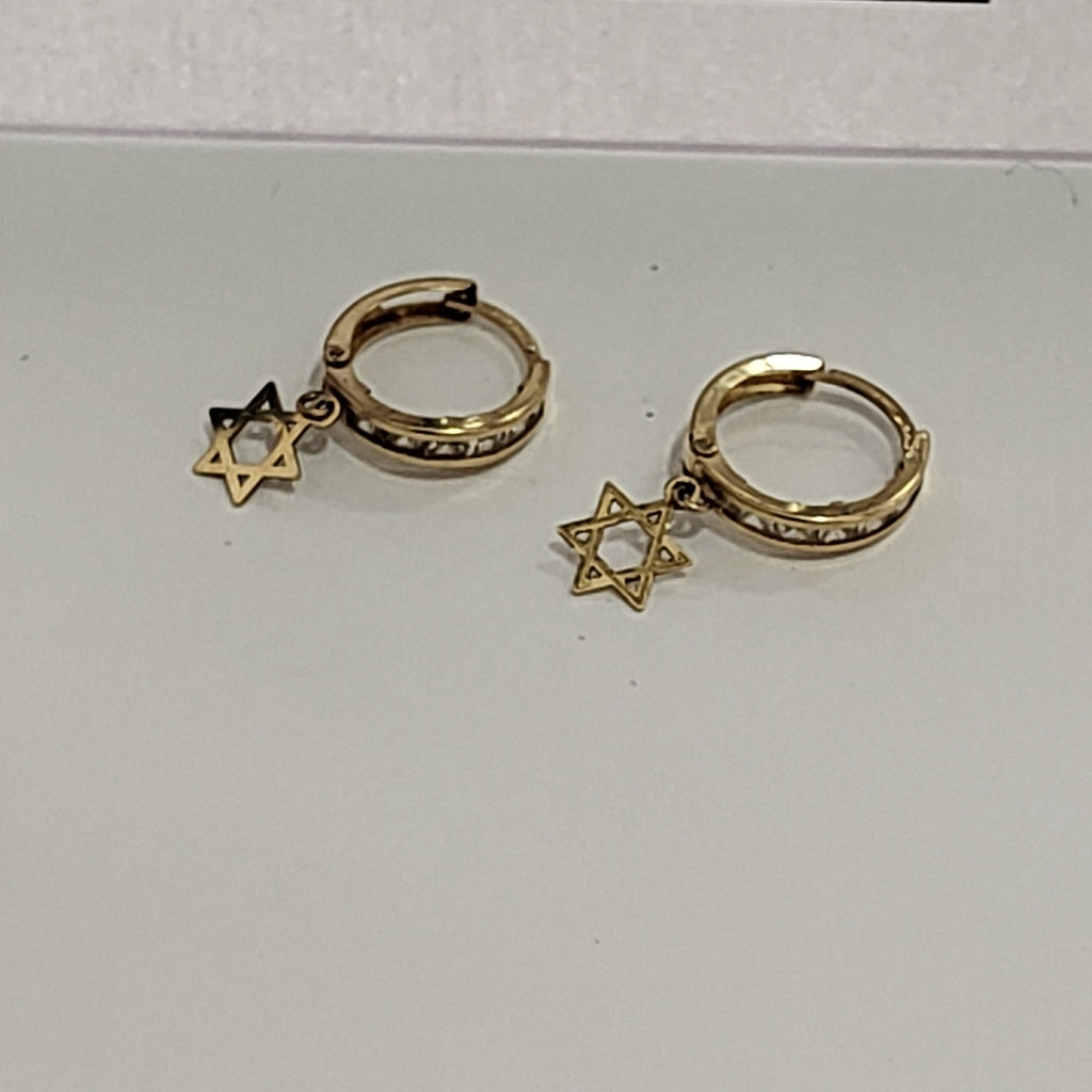 ARRACADAS PAR ORO 10 K 1.2 GRMS (SEMINUEVO)