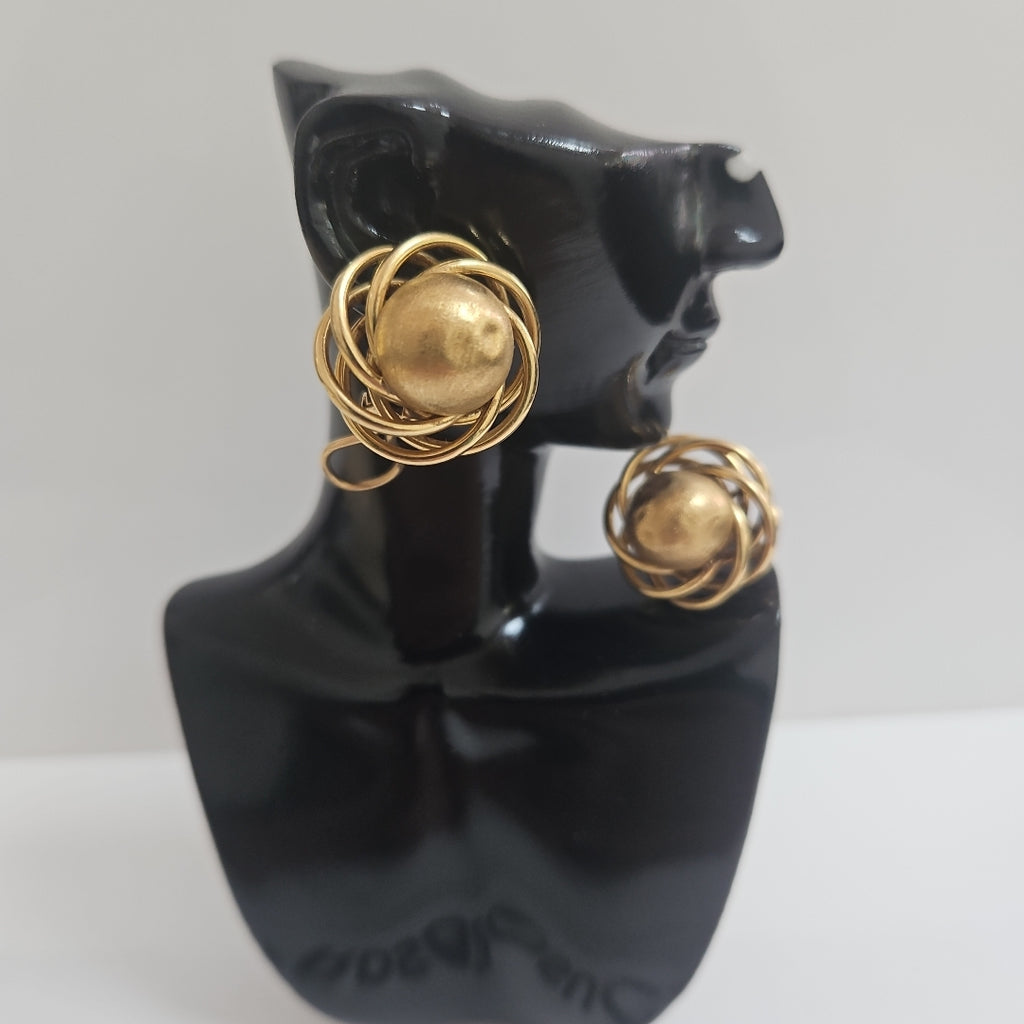 ARETES PAR ORO 14 K 6,70 GRMS (SEMINUEVO)