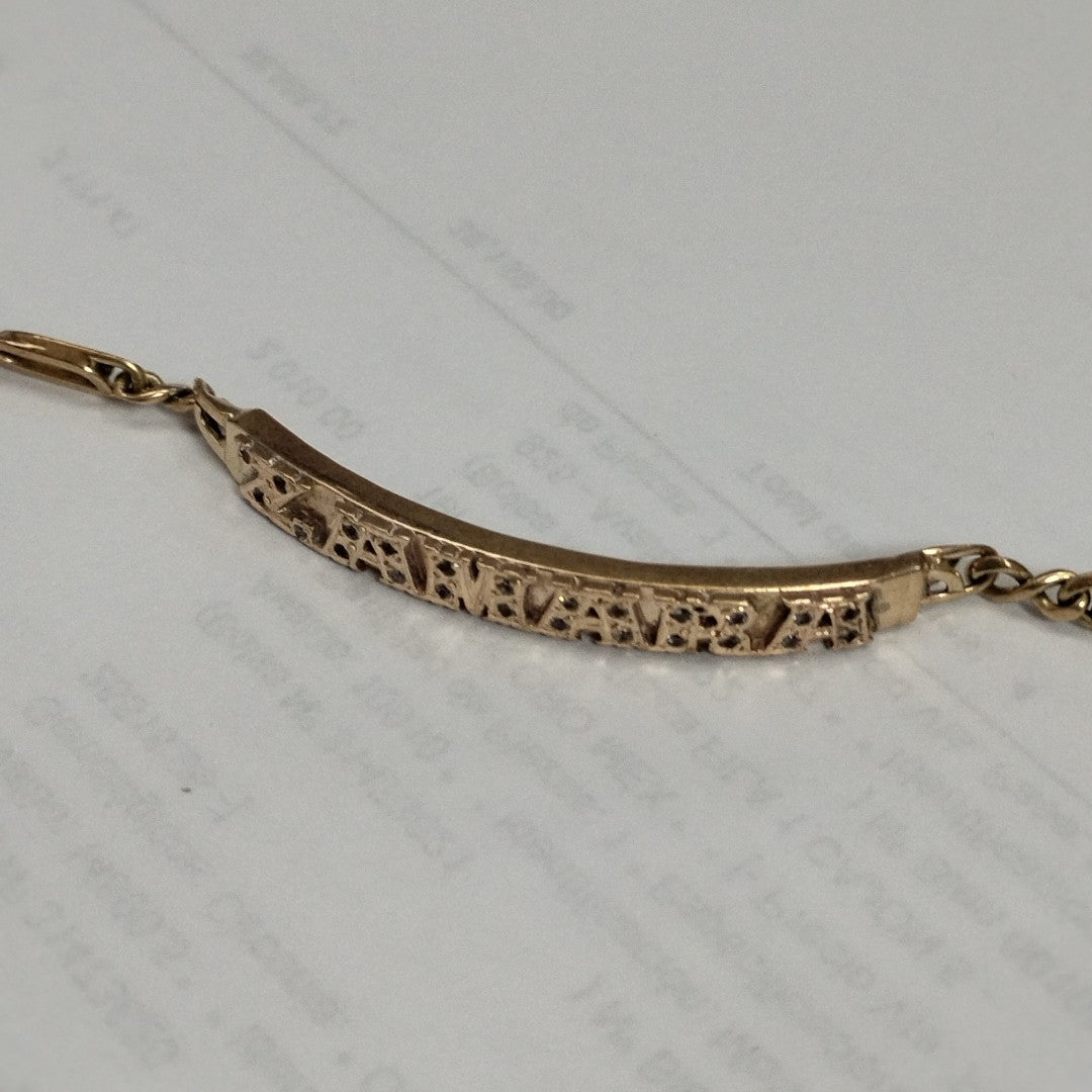 ESCLAVA ORO 14 K 9.2 GRMS (SEMINUEVO)