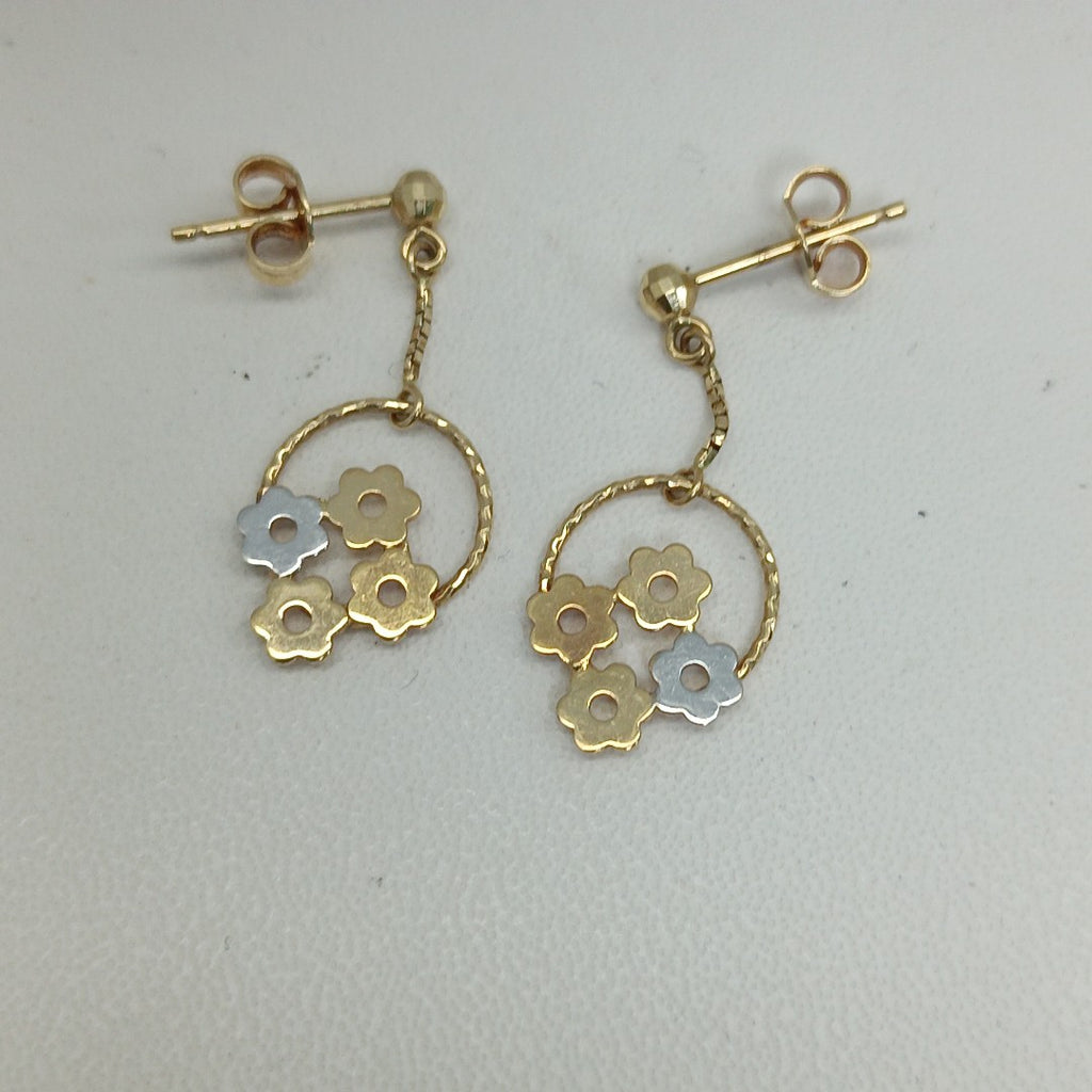 BROQUELES PAR ORO 14 K 1.9 GRMS (SEMINUEVO)
