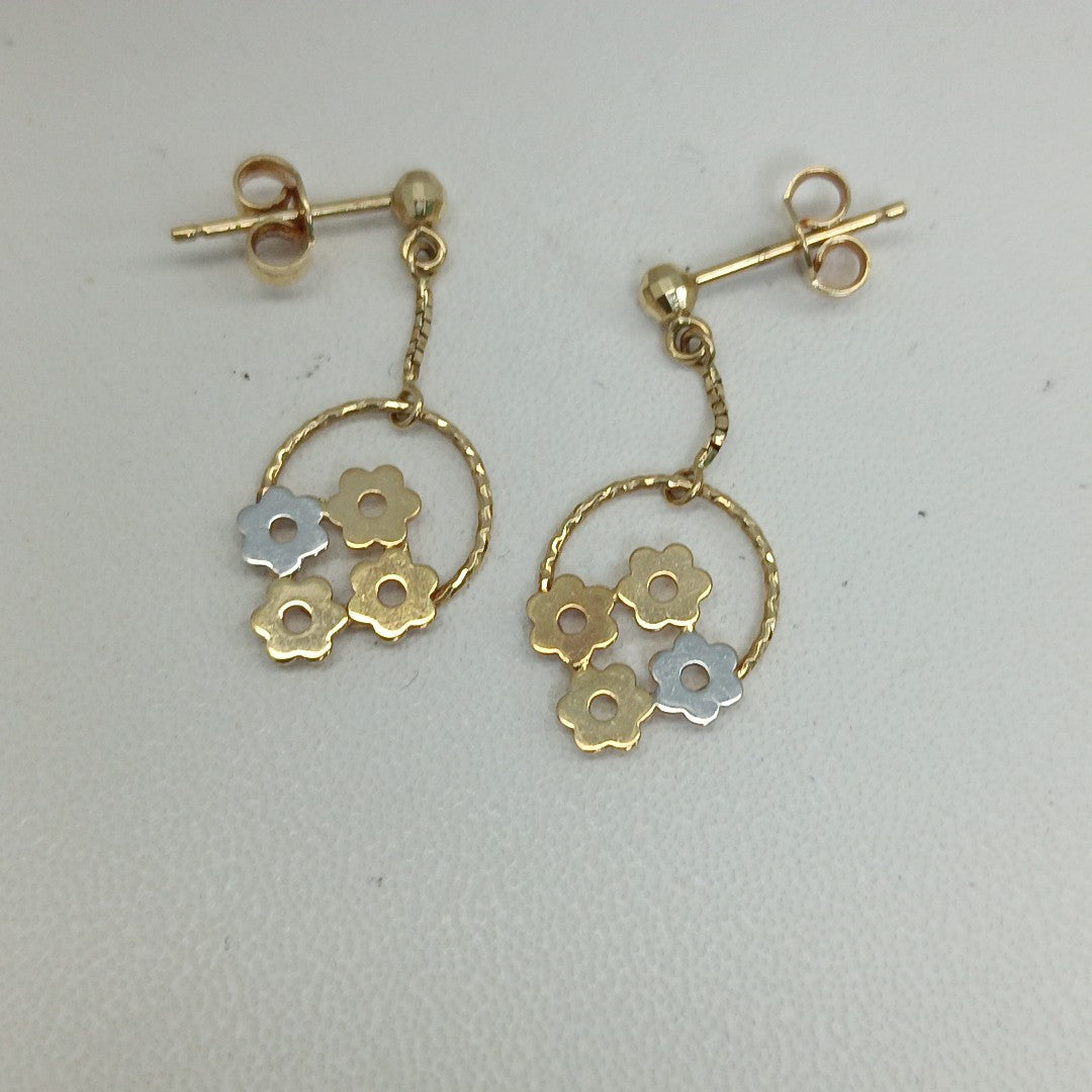 BROQUELES PAR ORO 14 K 1.9 GRMS (SEMINUEVO)