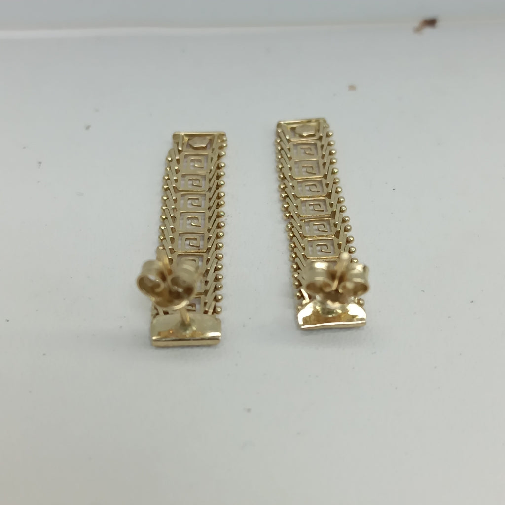 ARETES PAR ORO 14 K 2.6 GRMS (SEMINUEVO)