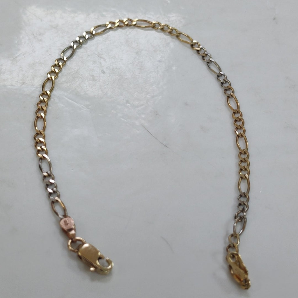 PULSERA ORO COMBINADO 10 K 2.1 GRMS (SEMINUEVO)