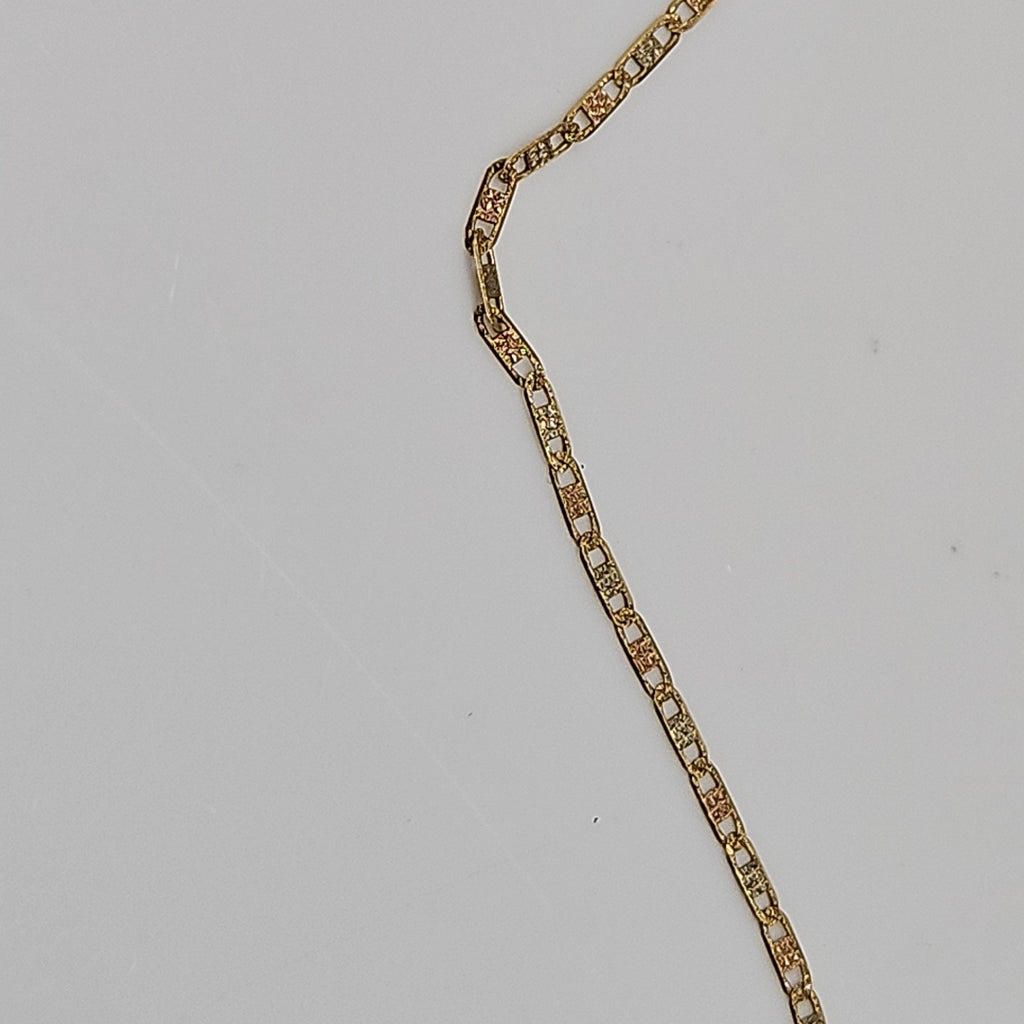 CADENA ORO COMBINADO 14 K 2.2 GRMS (SEMINUEVO)