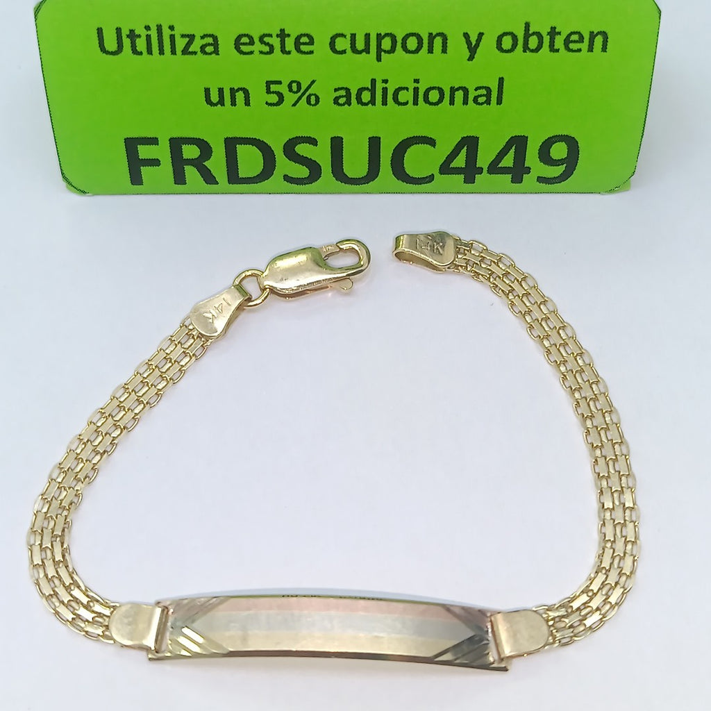 ESCLAVA ORO 14 K 4.1 GRMS (SEMINUEVO)