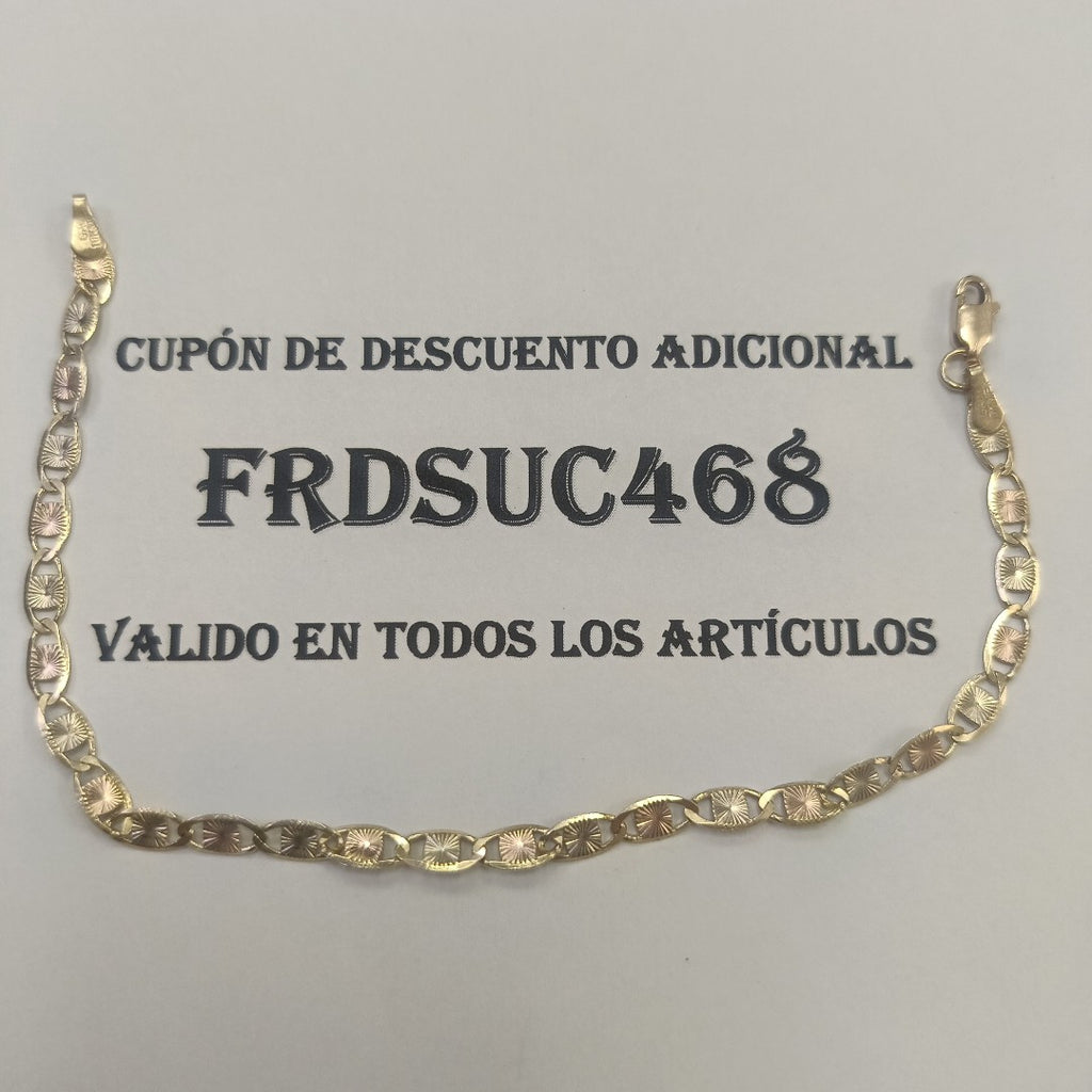 PULSERA ORO COMBINADO 10 K 4.2 GRMS (SEMINUEVO)