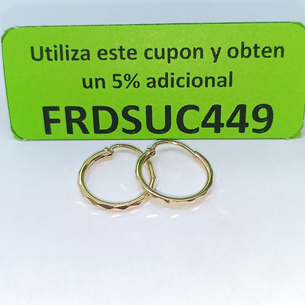 ARRACADAS PAR ORO 10 K 0.8 GRMS (SEMINUEVO)