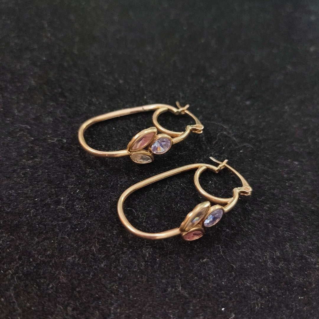 ARETES PAR ORO 10 K 3.9 GRMS (SEMINUEVO)