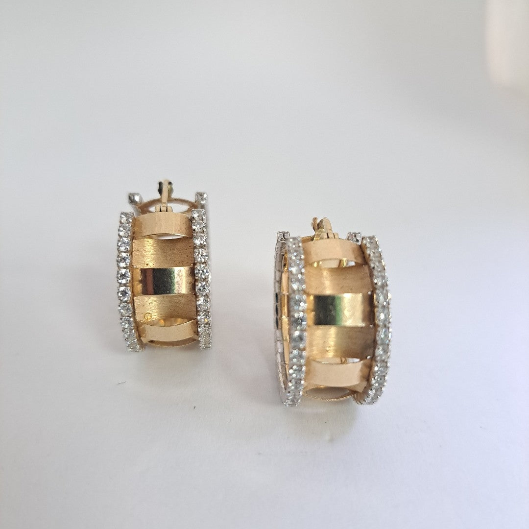 ARRACADAS PAR ORO 14 K 10.4 GRMS (SEMINUEVO)