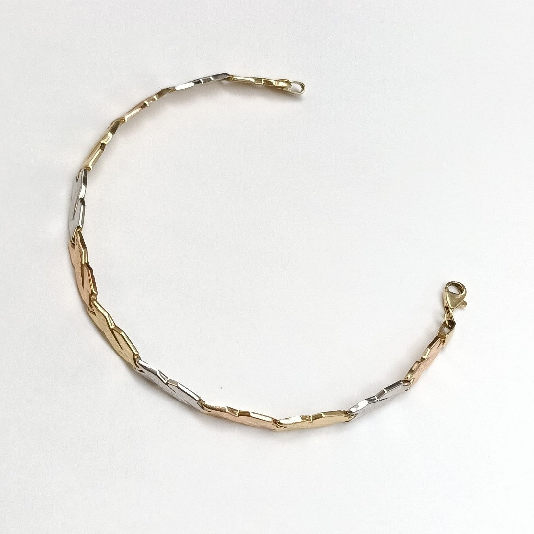 PULSERA ORO, RODIADO 14 K 4.2 GRMS (SEMINUEVO)