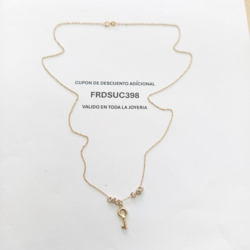 CADENA, DIJE ORO 14 K 1.5 GRMS (SEMINUEVO)