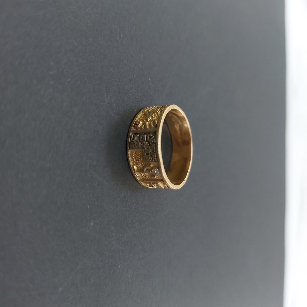 ANILLO DE GRADUACIÓN ORO 10 K 4.3 GRMS (SEMINUEVO)