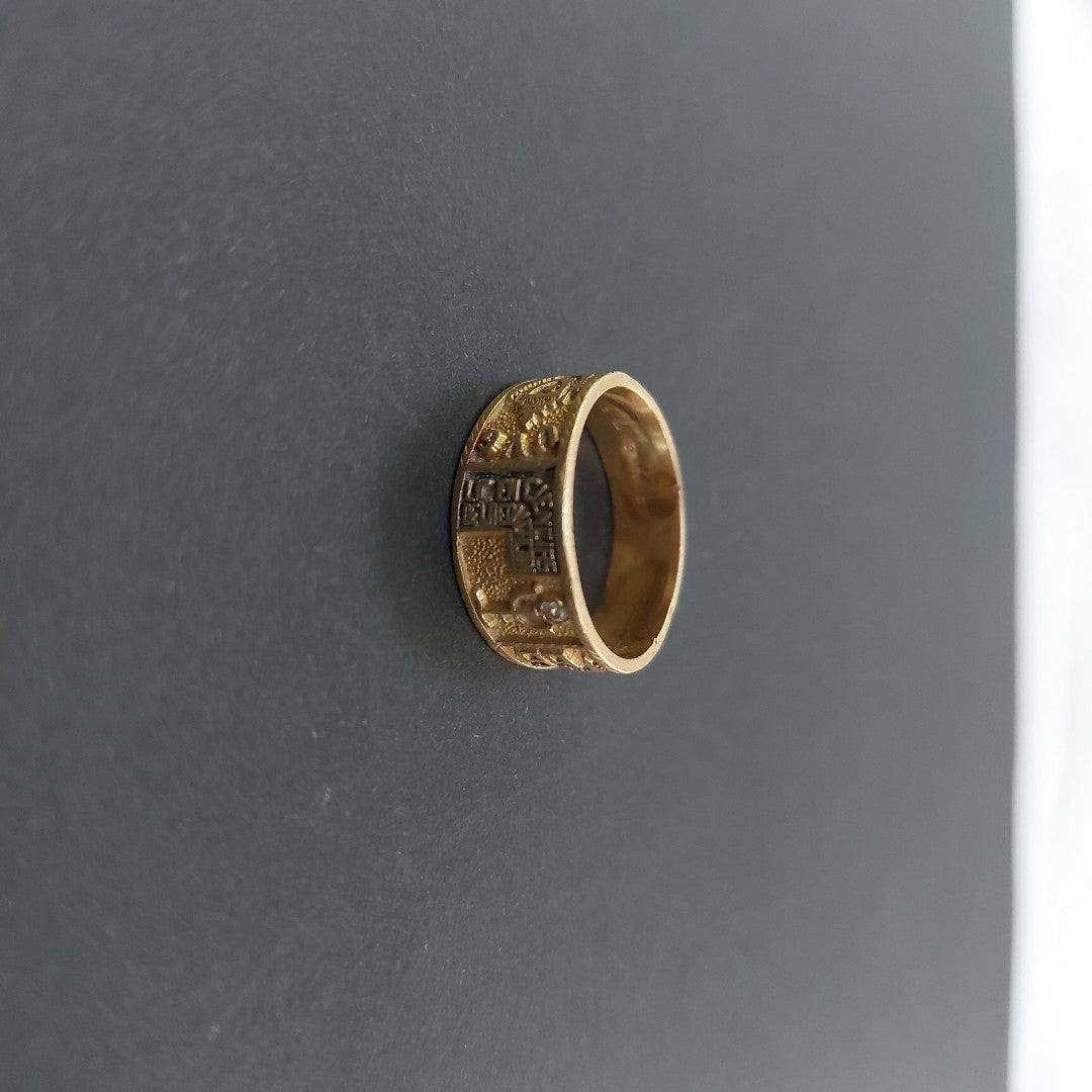 ANILLO DE GRADUACIÓN ORO 10 K 4.3 GRMS (SEMINUEVO)
