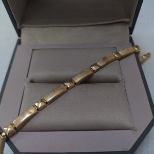 PULSERA ORO COMBINADO 14 K 5.5 GRMS (SEMINUEVO)