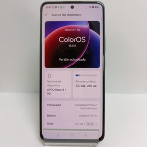 CELULAR OPPO RENO 13F 5G CPH2699 (2025) 256 GB 12 GB RAM (SEMINUEVO)