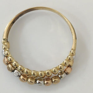 ANILLITO ORO COMBINADO 10 K 2.6 GRMS (SEMINUEVO)