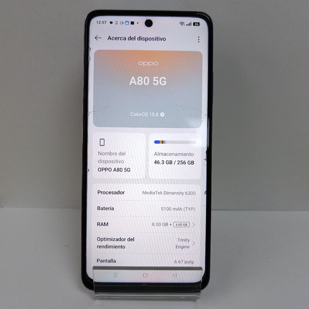 CELULAR OPPO A80 5G CPH2639 (2024) 256 GB 8 GB RAM (SEMINUEVO)
